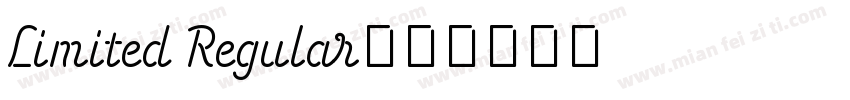 Limited Regular字体转换